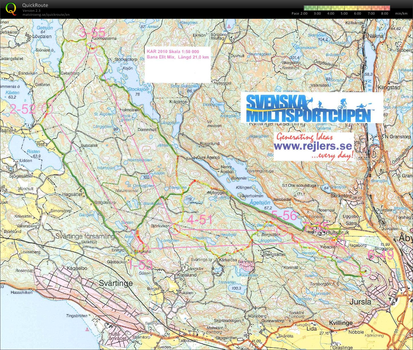 Kolmården Adventure Race, etp. 3 (sykling) (2010-05-29)