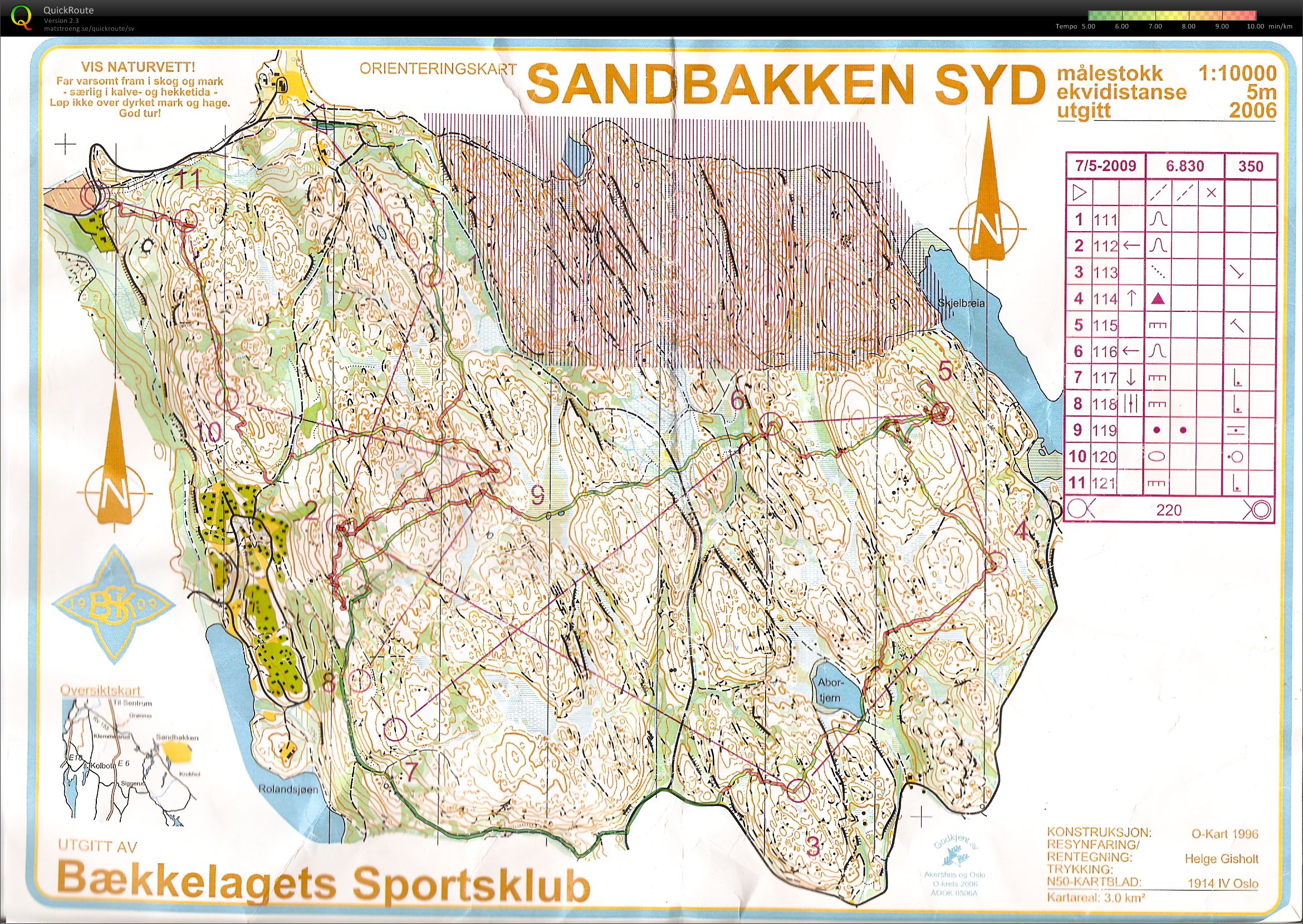 Sandbakken, trening (2009-05-07)