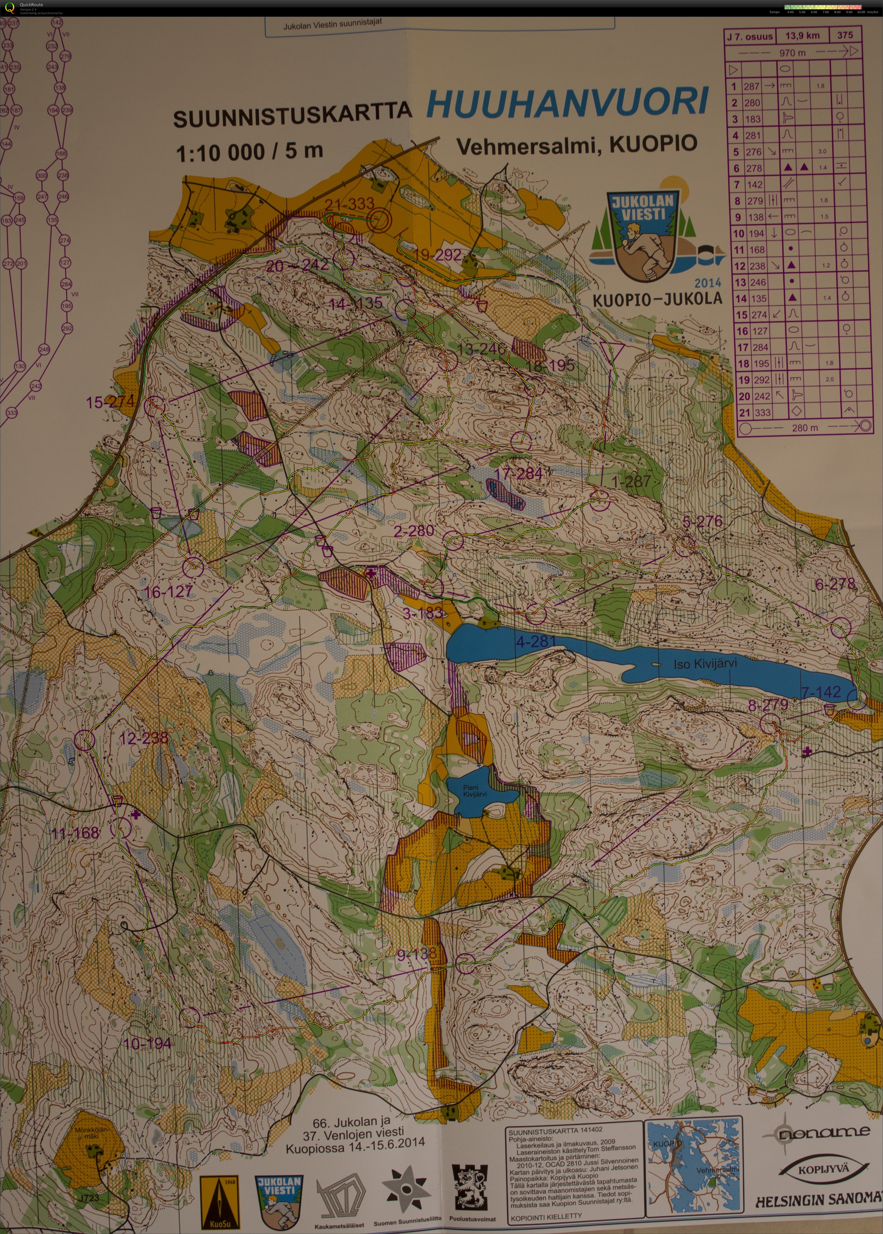 Jukola - 7.etappe (15.06.2014)
